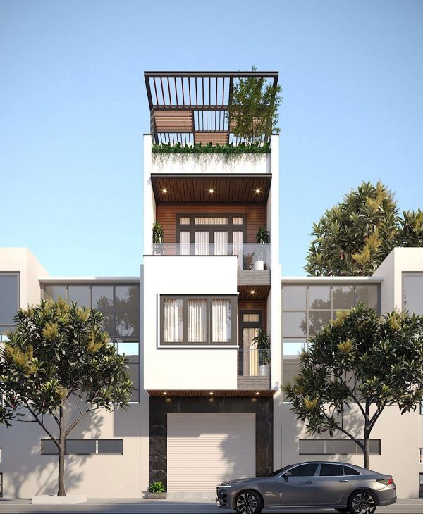 Hình ảnh công trình: Thiết kế nhà phố 4 tầng – Dự toán kinh phí chi tiết